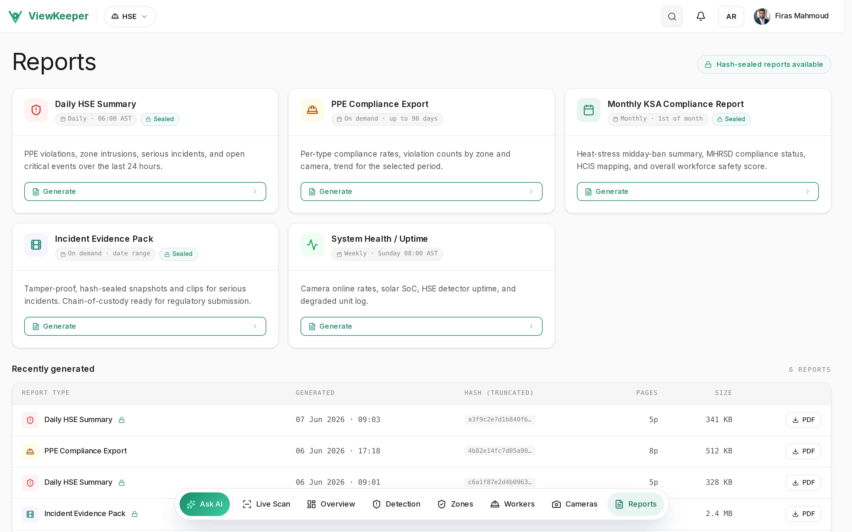 Reports — platform preview
