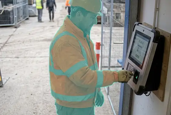 AI segmentation on worker attendance verification