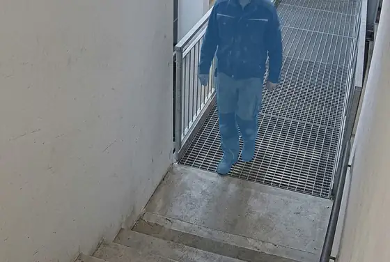 AI segmentation mask on a missing fall-arrest harness