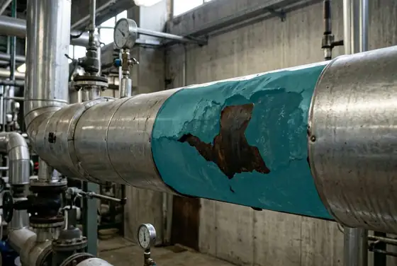 AI segmentation mask on a plant or equipment defect