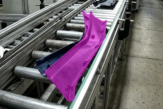 AI segmentation mask on a snagging item