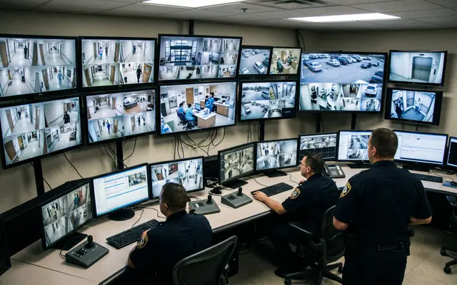 Flame and smoke highlighted by an AI segmentation mask, unsafe-condition detection