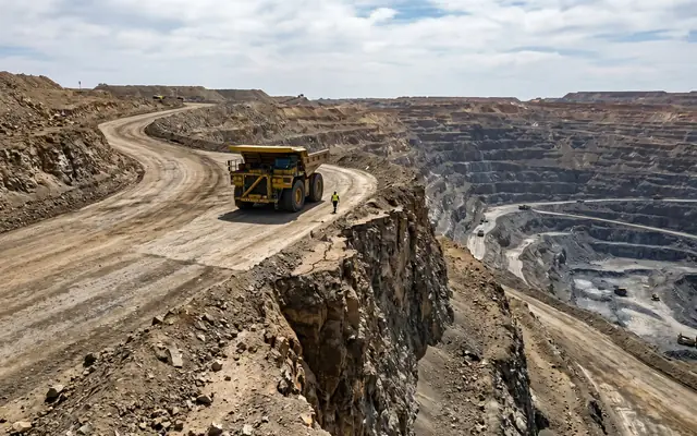 An open excavation trench with no barrier or fence around it