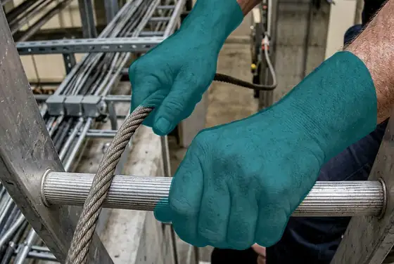 AI segmentation mask on bare climber hands with no gloves