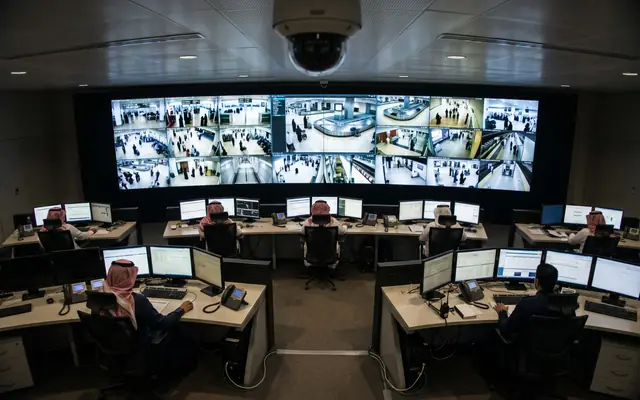 A secure on-premises server rack keeping data inside the Kingdom