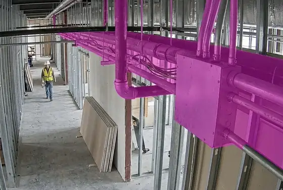 AI overlay on a BIM as-built deviation