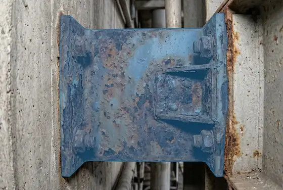 AI segmentation mask on external corrosion