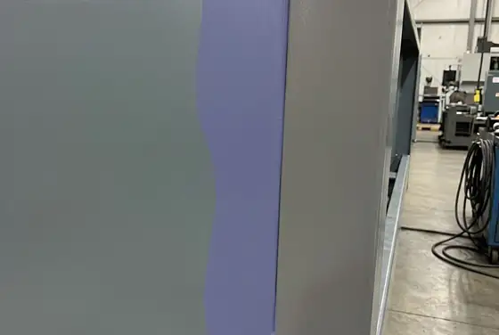 AI segmentation mask on a paint colour mismatch