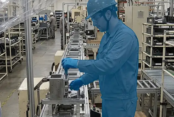 AI segmentation mask on protective film left on