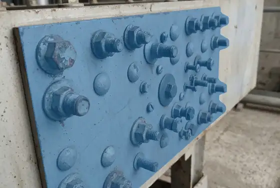 AI segmentation mask on protruding fixings