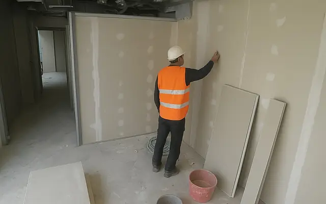 Workers on a site each outlined by a translucent segmentation mask following their silhouette
