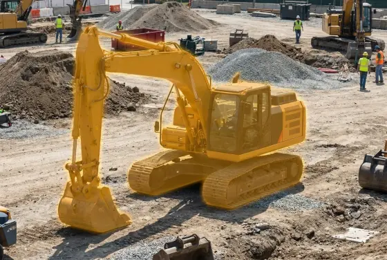 AI segmentation flagging unattended heavy equipment