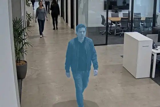 AI segmentation on people for occupancy monitoring