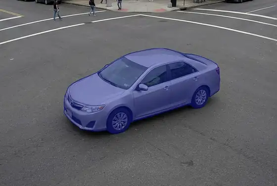 AI segmentation analysing vehicle make, model and colour