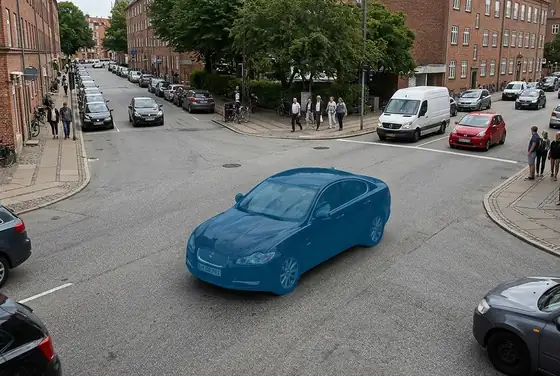 AI segmentation on a flagged blacklisted vehicle